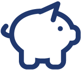 The image displays a stylized icon of a pig with a speech bubble that contains a dollar sign, suggesting a theme related to finance or money management.